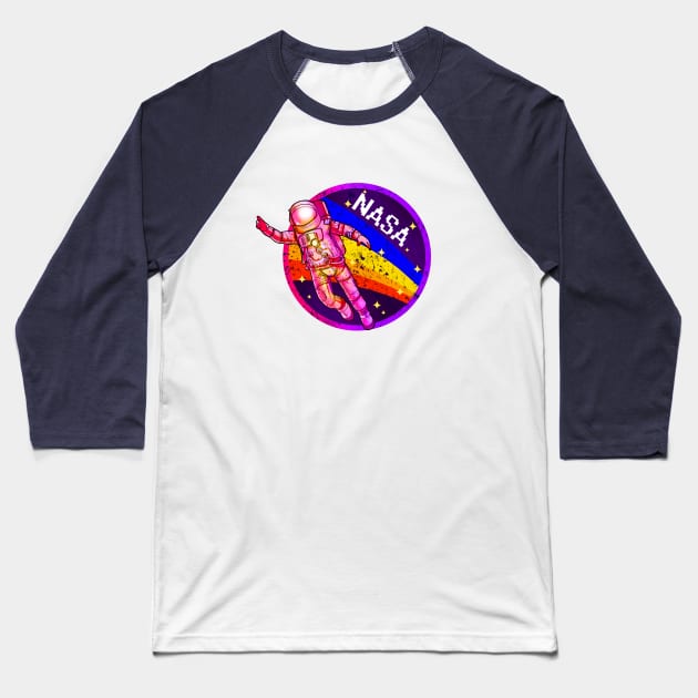 NASA Spaceman Baseball T-Shirt by rifanzich